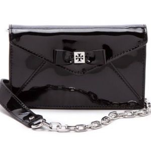 Tory Burch Patent Leather Envelope Shoulder Bag